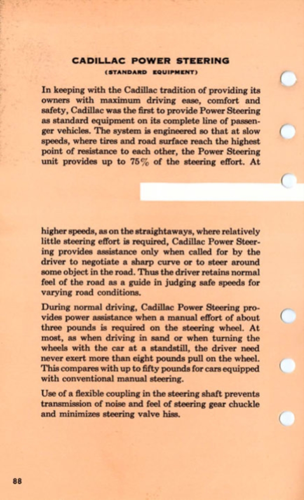 1955 Cadillac Salesmans Data Book Page 104